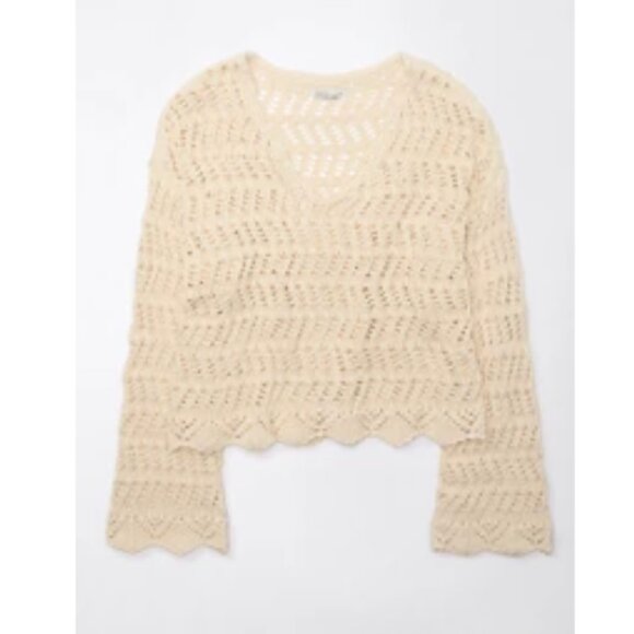 AE Crocket V Neck Sweater - Picture 1 of 2